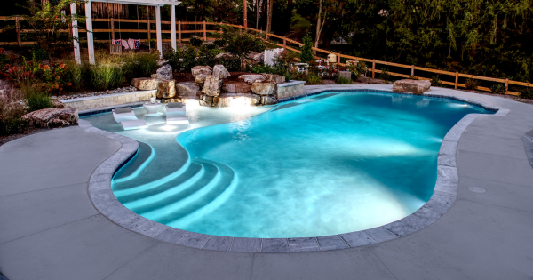 heated swimming pool