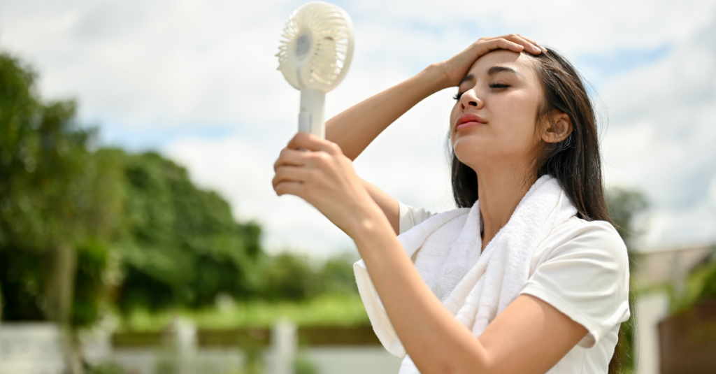 portable fan to keep cool