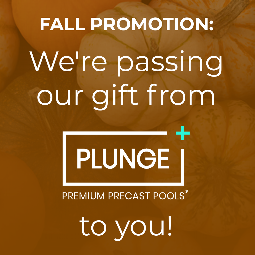 Fall Promotion text laid over pumpkins with a brown gradient